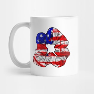 Scrunchie VSCO Girl Hair Tie Girls USA Flag American Patriotic America Mug